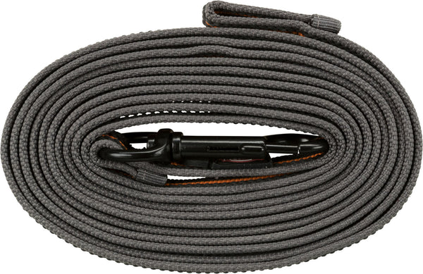 Fusion Tracking Leash, Rubberized, Graphite/Papaya