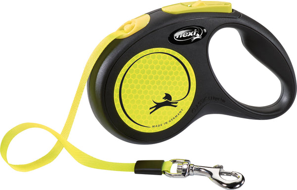 flexi New NEON, strap, black/neon yellow