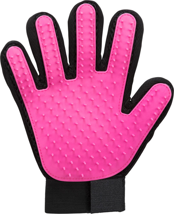 Fellpflegehandschuh, Mesh/TPR-Material, 16 × 24 cm, rosa/s