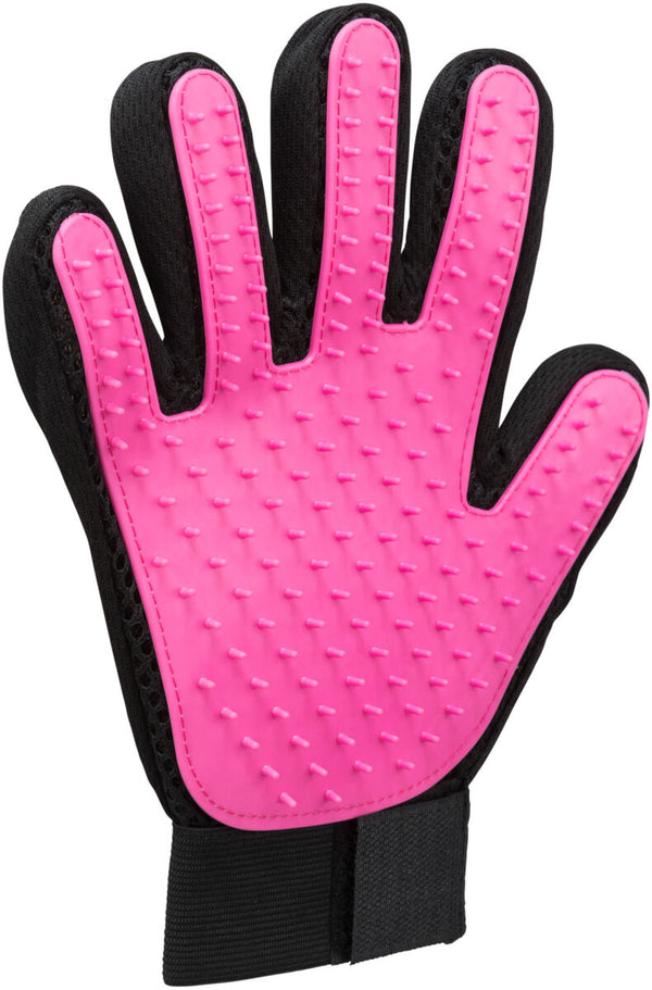 Fellpflegehandschuh, Mesh/TPR-Material, 16 × 24 cm, rosa/s