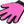 Coat care glove, mesh/TPR material, 16 × 24 cm, pink/s