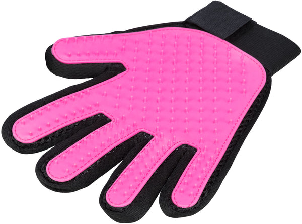 Coat care glove, mesh/TPR material, 16 × 24 cm, pink/s