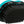 Upholstery and textile brush, TPR, 7×10cm, black/turquoise