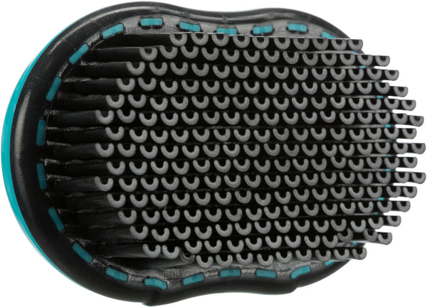 Brosse à capitonnage et textile, TPR, 7×10cm, noir/turquoise