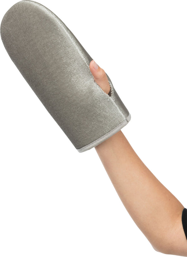 Anti-lint glove, double-sided, gray