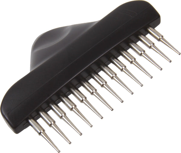 Detangling comb, long hair, red. Teeth