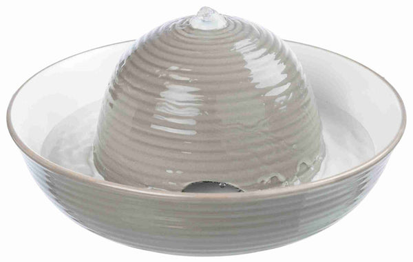 Ceramic fountain, Vital Flow, 1.5 l, grey/white