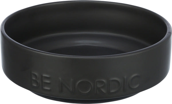 BE NORDIC Schüssel, Keramik/Gummi, schwarz