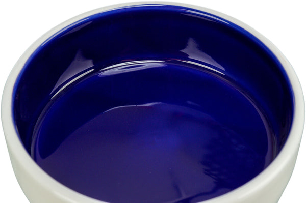 Blue ceramic cat bowl, 0.25L