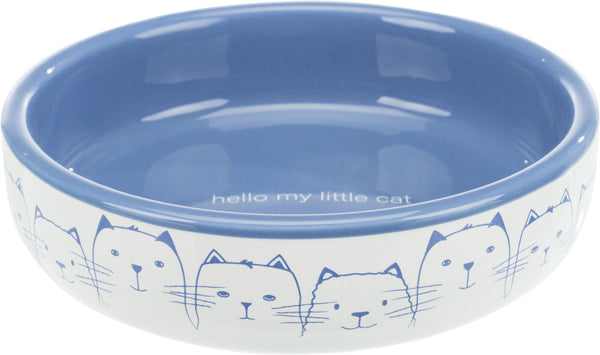 Ceramic bowl, cat, for short-nosed breeds, 0.3 l/ø 15 cm, he