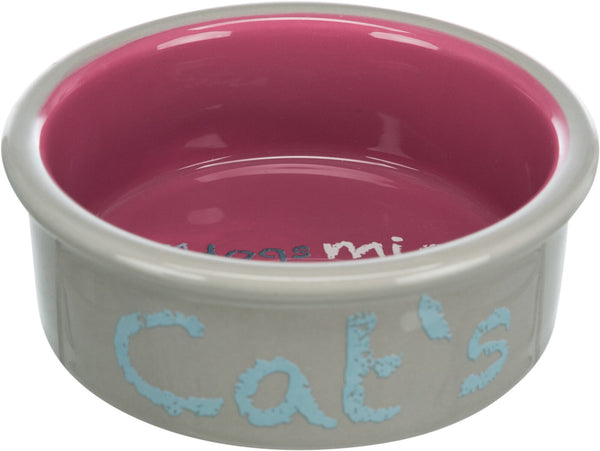 Eat on Feet bowl set, ceramic, 2x0.3l, light grey