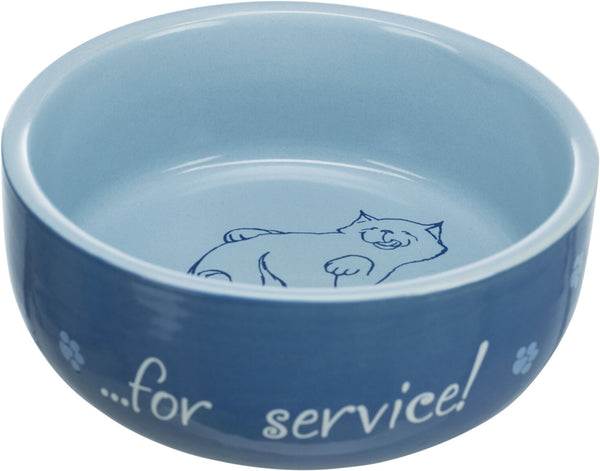 Ceramic bowl, cat, Thanks for Service, 0.3L