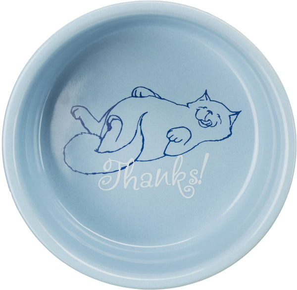 Ceramic bowl, cat, Thanks for Service, 0.3L