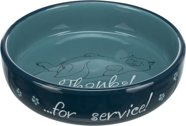 Ceramic bowl, cat, for short-nosed breeds, 0.3l