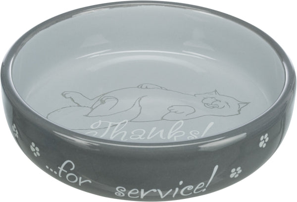 Ceramic bowl, cat, for short-nosed breeds, 0.3l