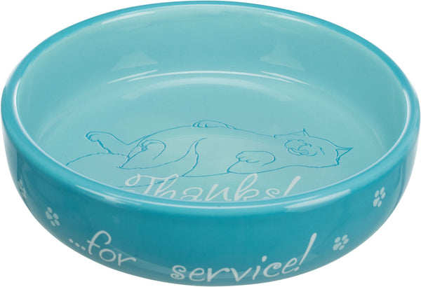 Ceramic bowl, cat, for short-nosed breeds, 0.3l