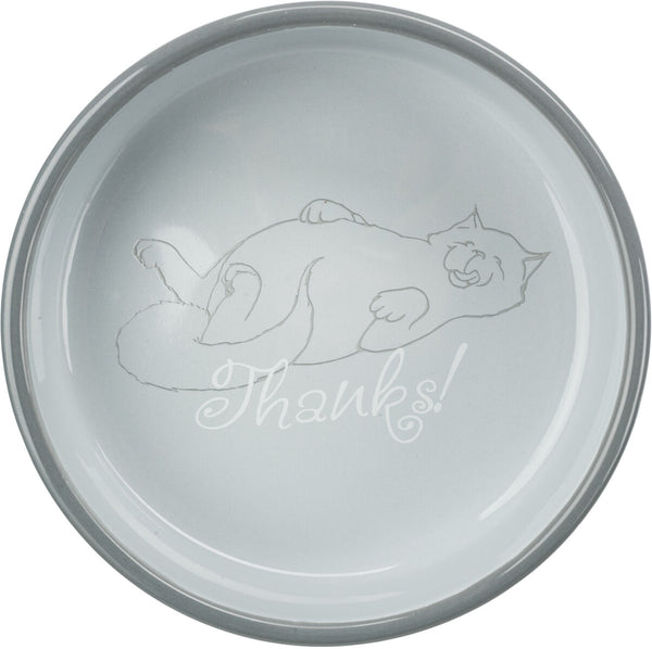 Ceramic bowl, cat, for short-nosed breeds, 0.3l