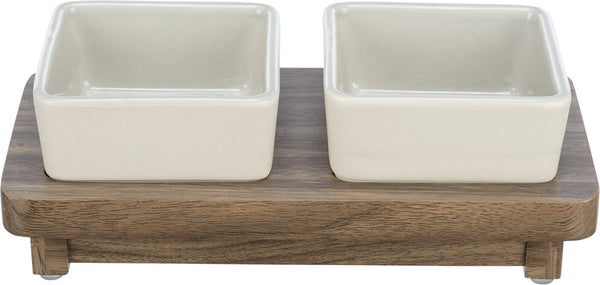 CityStyle bowl set, ceramic/MDF