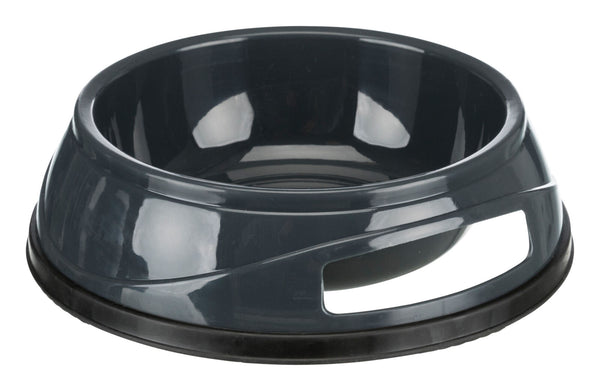 Plastic bowl, rubber ring, various colours