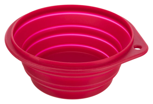 Travel bowl, silicone, foldable, assorted