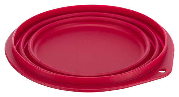 Travel bowl, silicone, foldable, assorted