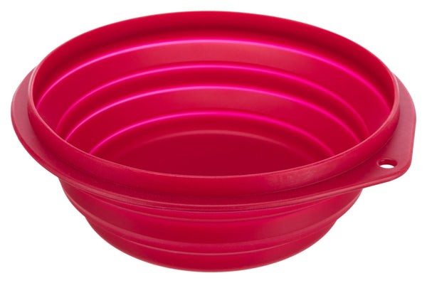 Travel bowl, silicone, foldable, assorted