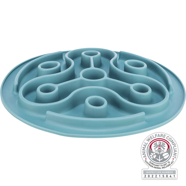 Slow Feeding mat, TPE, ø 28 cm, blue