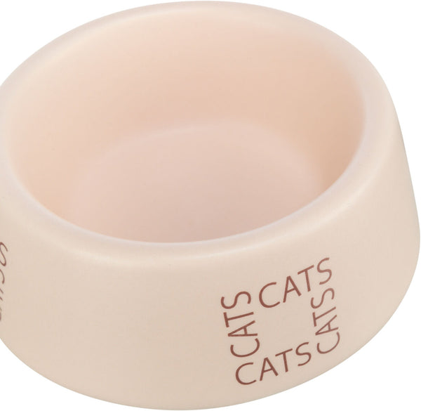 Cats ceramic bowl, 0.15 l/ø 12cm, pink