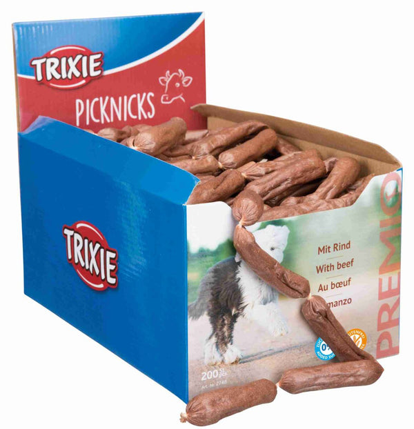 PREMIO Picnic, sausage chain, beef, 8cm