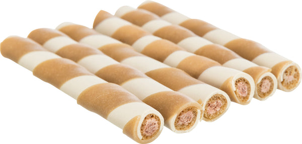 Chicken Filled Chewy Rolls, Bulk, 10cm, 17g