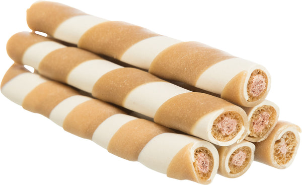 Chicken Filled Chewy Rolls, Bulk, 10cm, 17g