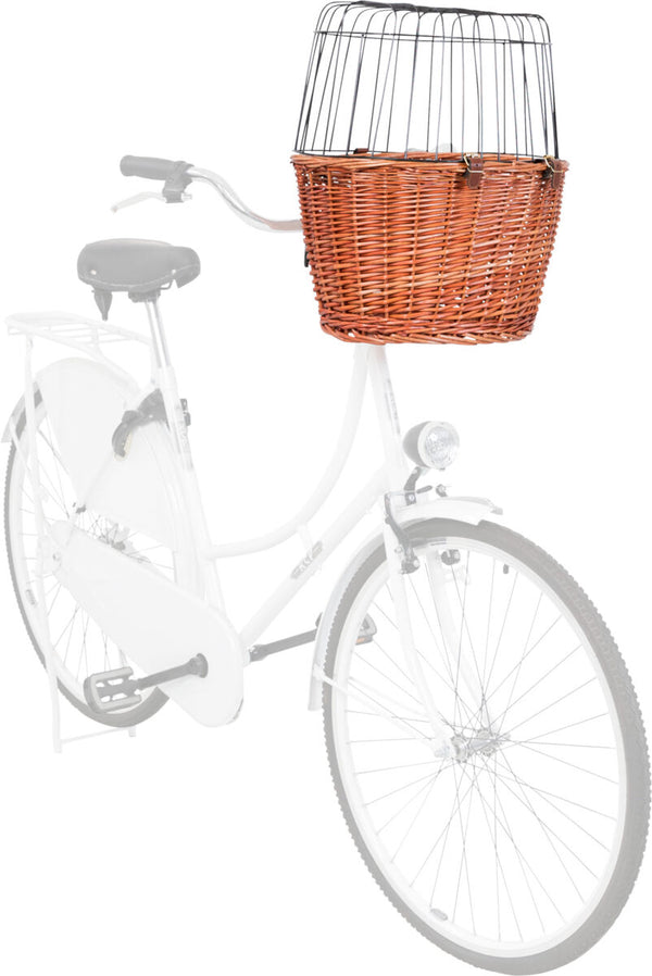 Bicycle basket with grid