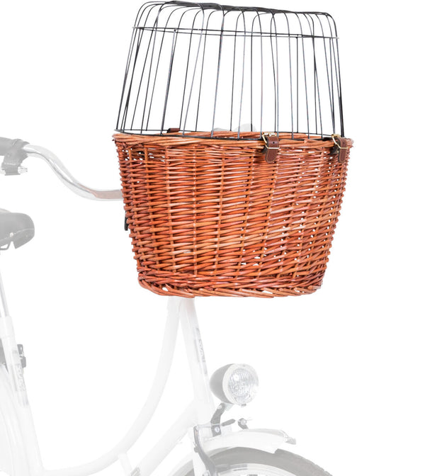 Bicycle basket with grid