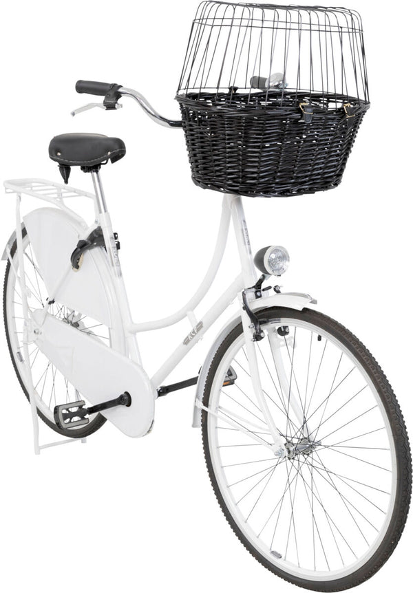 Bicycle basket with grid, 50x41x35cm, black