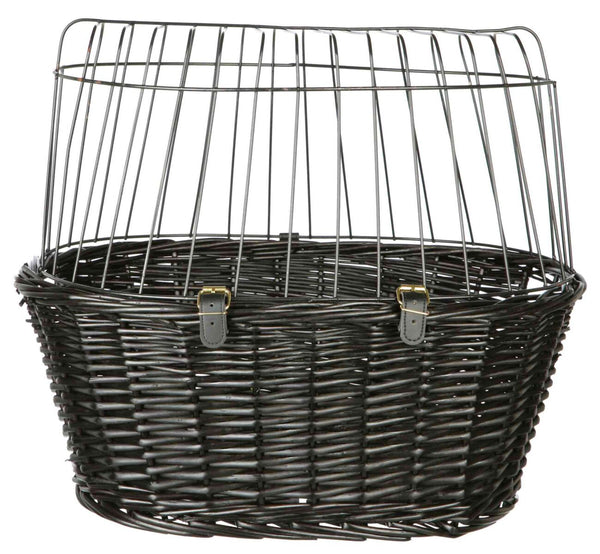 Bicycle basket with grid, 50x41x35cm, black