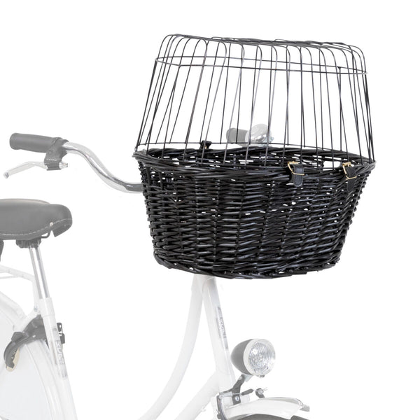 Bicycle basket with grid, 50x41x35cm, black