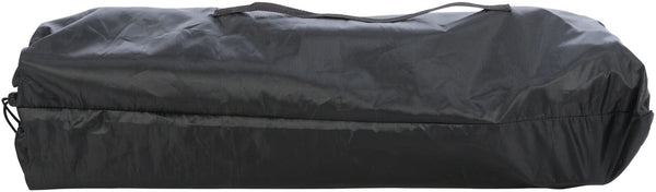 Camping dog bed, dark grey/petrol