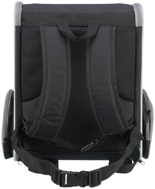 Chloe Rucksack, 39×43×27cm, hellgrau/schwarz