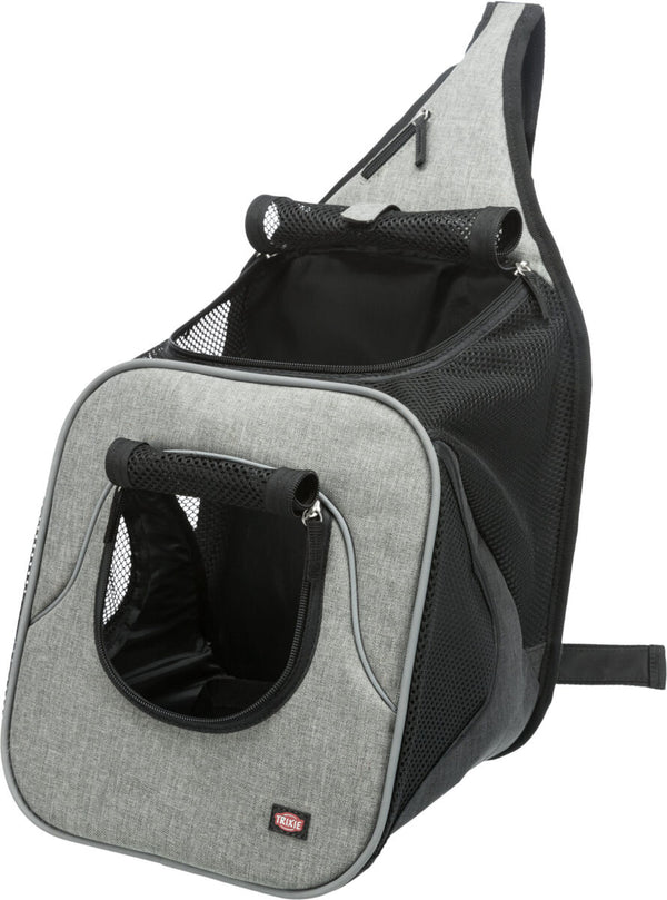 Front pocket, nylon, 30x33x26cm, black-grey