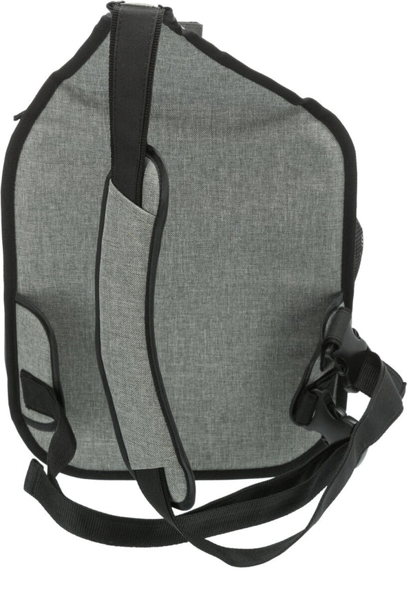 Poche frontale, nylon, 30x33x26cm, noir-gris