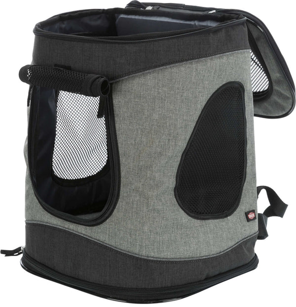 Deichselrucksack, 34×44×30cm, schwarz/grau