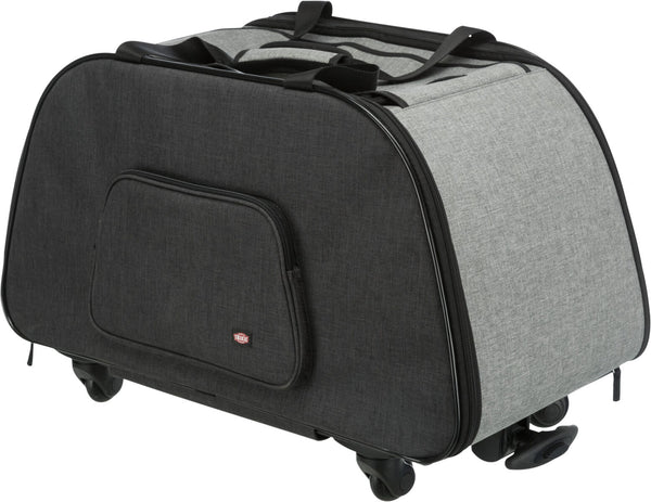 Trolley, Nylon, 34×43×67cm, schwarz/grau