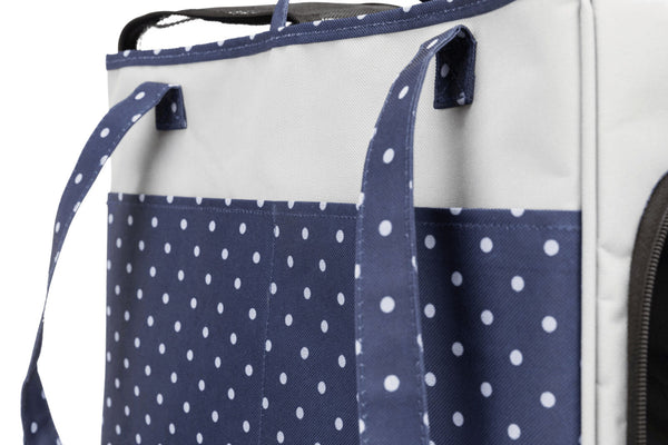 Sac Bonny, 20×29×40 cm, bleu/gris