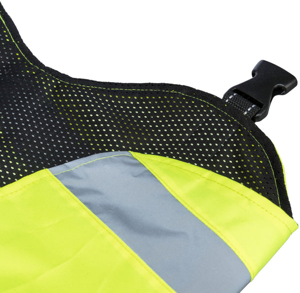 Safety vest, reflective, yellow