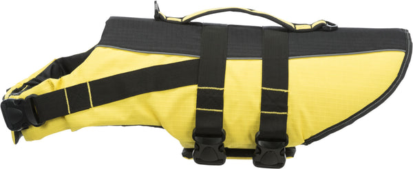 Gilet de sauvetage pour chiens, jaune/noir