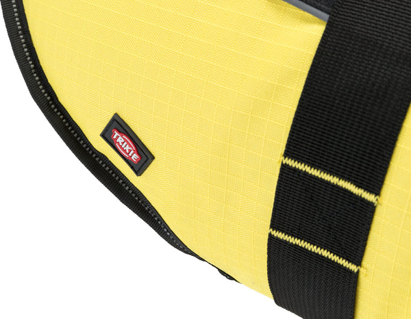 Gilet de sauvetage pour chiens, jaune/noir