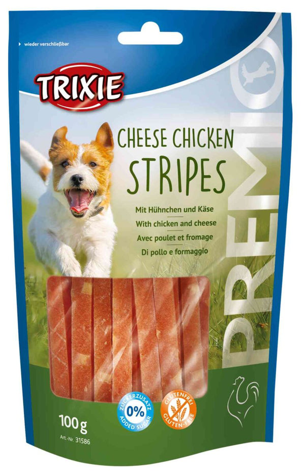 Premio Chicken Cheese Stripes, 100g.