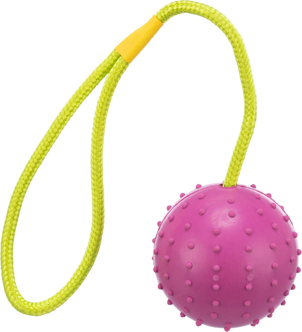 Rubber ball on rope, 30cm