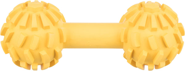 Dumbbell with collar, natural rubber, 17cm