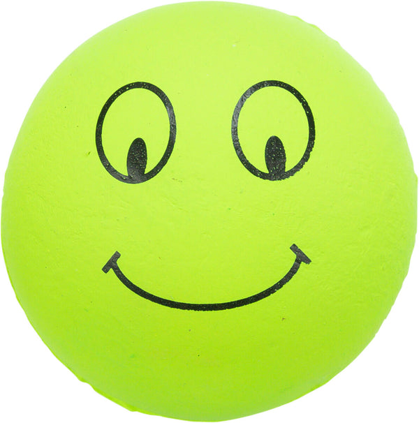 Balle smiley, flotte, caoutchouc mousse, ø6cm